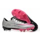 Nike Mercurial Vapor XV FG Low-top Grey Black Pink Men Soccer Cleats