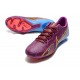 Nike Mercurial Vapor XV FG Low-top Purple Blue Men Soccer Cleats