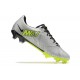 Nike Mercurial Vapor XV FG Silver Green Black For Men Low-top Soccer Cleats