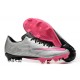 Nike Mercurial Vapor XV FG Silver Pink Black For Men Low-top Soccer Cleats