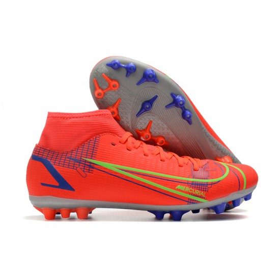 Nike Superfly 8 Academy AG High-top Red Women And Men Soccer Cleats