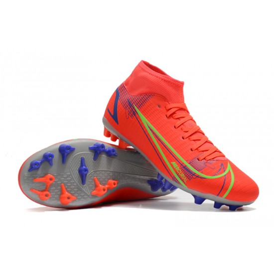 Nike Superfly 8 Academy AG High-top Red Women And Men Soccer Cleats 