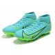 Nike Superfly 8 Academy AG High-top Turqoise Women And Men Soccer Cleats 