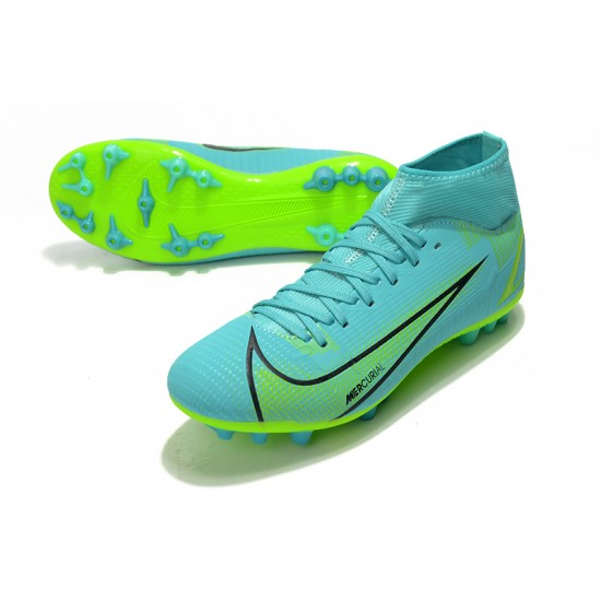 Nike Superfly 8 Academy AG High-top Turqoise Women And Men Soccer Cleats