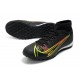 Nike Superfly 8 Academy TF High-top Black Yellow Men Soccer Cleats 