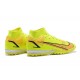 Nike Superfly 8 Academy TF High-top Orange Yellow Men Soccer Cleats 