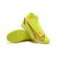 Nike Superfly 8 Academy TF High-top Orange Yellow Men Soccer Cleats 