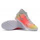 Nike Superfly 8 Academy TF High-top White Pink Yellow Men Soccer Cleats