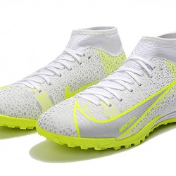 Nike Superfly 8 Academy TF High-top White Yellow Men Soccer Cleats 