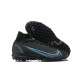 Nike Superfly 8 Elite TF High-top Black Blue Men Soccer Cleats