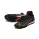 Nike Superfly 8 Elite TF High-top Black Yellow Men Soccer Cleats 