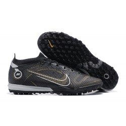 Nike Superfly Vapor XIV Elite TF Low-top Black White Men Soccer Cleats 