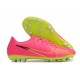 Nike Vapor 15 Academy AG Low-top Pink Chartreuse Women And Men Soccer Cleats