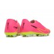 Nike Vapor 15 Academy AG Low-top Pink Chartreuse Women And Men Soccer Cleats