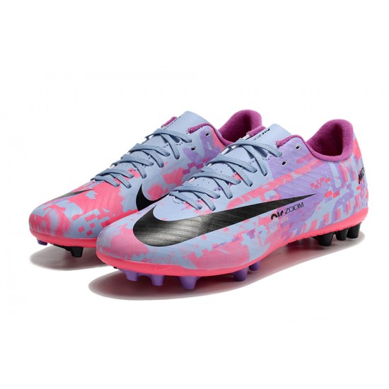 Nike Vapor 15 Academy AG Low-top Purple Pink Women And Men Soccer Cleats 