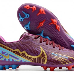 Nike Vapor 15 Academy AG Low-top Purple Women And Men Soccer Cleats 