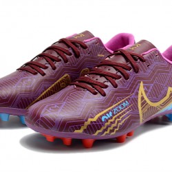 Nike Vapor 15 Academy AG Low-top Purple Women And Men Soccer Cleats 