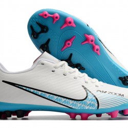 Nike Vapor 15 Academy AG Low-top White Pink Women And Men Soccer Cleats 