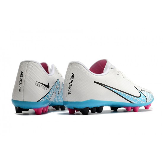 Nike Vapor 15 Academy AG Low-top White Pink Women And Men Soccer Cleats