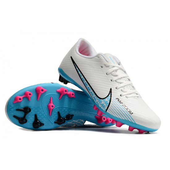 Nike Vapor 15 Academy AG Low-top White Pink Women And Men Soccer Cleats