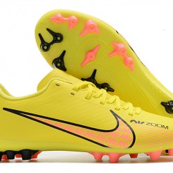 Nike Vapor 15 Academy AG Low-top Yellow Women And Men Soccer Cleats 