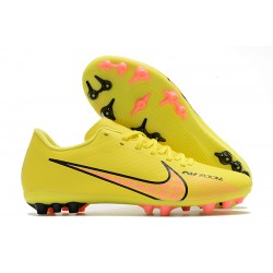 Nike Vapor 15 Academy AG Low-top Yellow Women And Men Soccer Cleats 