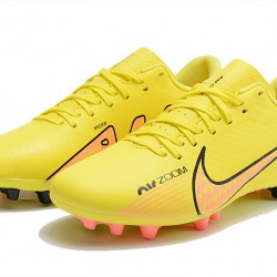 Nike Vapor 15 Academy AG Low-top Yellow Women And Men Soccer Cleats 