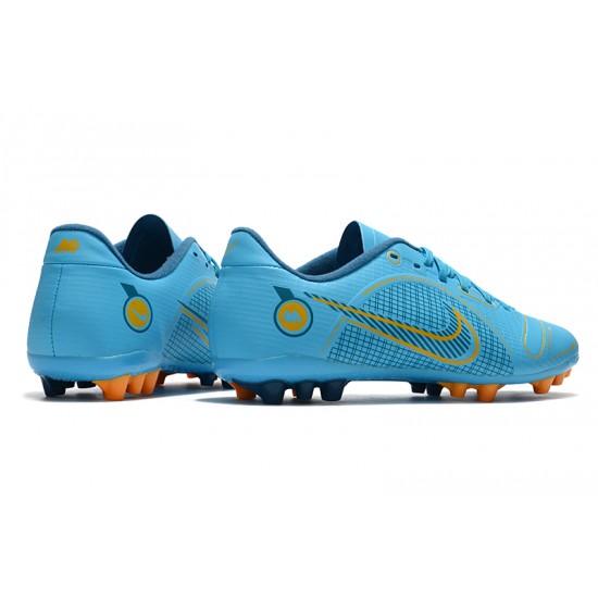 Nike Vapor XIV Academy AG Low-top Blue Women And Men Soccer Cleats 