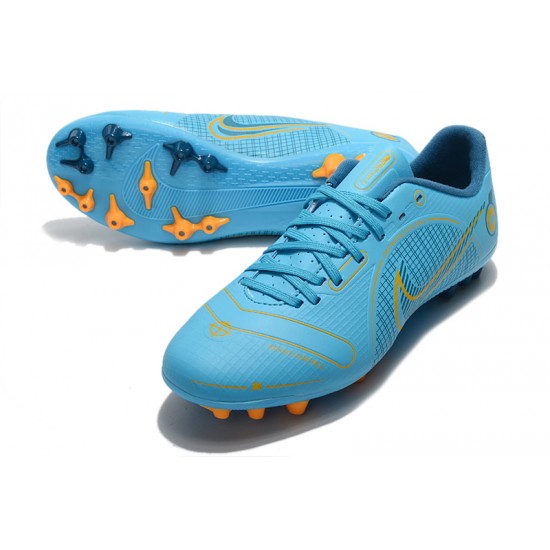 Nike Vapor XIV Academy AG Low-top Blue Women And Men Soccer Cleats 