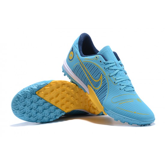 Nike Vapor XIV Academy TF Low-top Blue Yellow Men Soccer Cleats