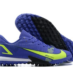 Nike Vapor XIV Academy TF Low-top Gark Blue Yellow Men Soccer Cleats 