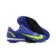 Nike Vapor XIV Academy TF Low-top Gark Blue Yellow Men Soccer Cleats