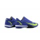 Nike Vapor XIV Academy TF Low-top Gark Blue Yellow Men Soccer Cleats