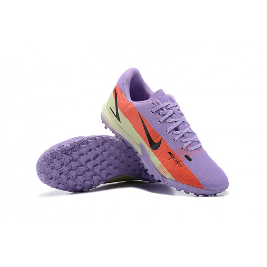 Nike Vapor XIV Academy TF Low-top Purple Orange Men Soccer Cleats