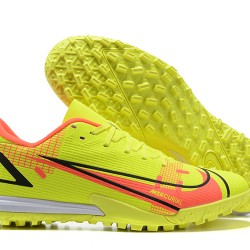 Nike Vapor XIV Academy TF Low-top Yellow Orange Men Soccer Cleats 