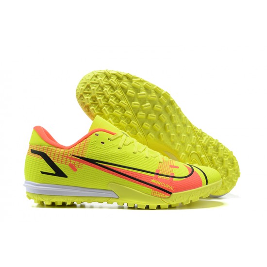 Nike Vapor XIV Academy TF Low-top Yellow Orange Men Soccer Cleats