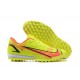 Nike Vapor XIV Academy TF Low-top Yellow Orange Men Soccer Cleats