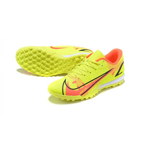 Nike Vapor XIV Academy TF Low-top Yellow Orange Men Soccer Cleats