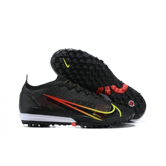 Nike Vapor XIV Elite TF Mid-top Black Red Yellow Men Soccer Cleats