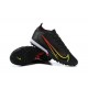Nike Vapor XIV Elite TF Mid-top Black Red Yellow Men Soccer Cleats 