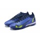 Nike Vapor XIV Elite TF Mid-top Dark Blue Yellow Men Soccer Cleats 