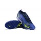 Nike Vapor XIV Elite TF Mid-top Dark Blue Yellow Men Soccer Cleats 