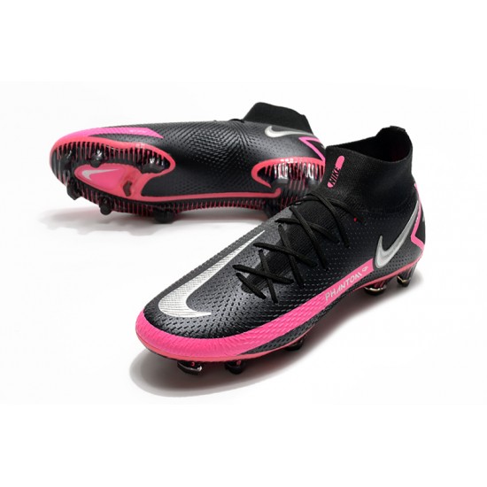 Nike Phantom GT Elite Dynamic Fit FG Black Peach Silver Soccer Cleats