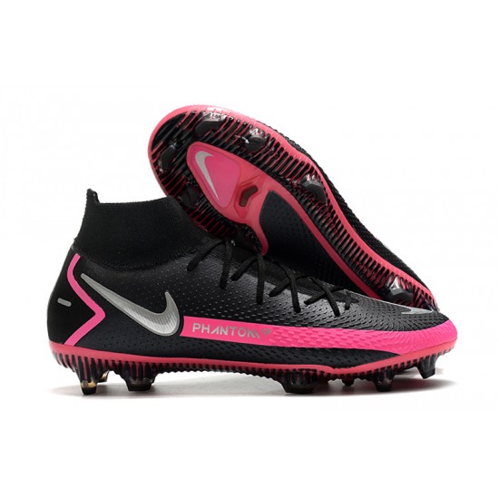 Nike Phantom GT Elite Dynamic Fit FG Black Peach Silver Soccer Cleats