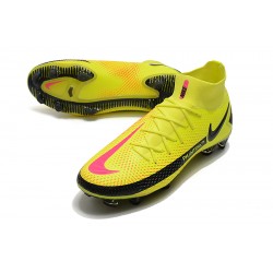 Nike Phantom GT Elite Dynamic Fit FG Black Yellow Peach Soccer Cleats