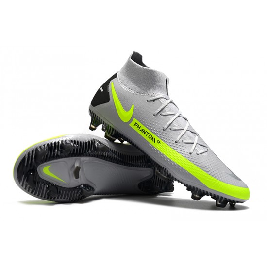 Nike Phantom GT Elite Dynamic Fit FG Green Black Grey Soccer Cleats