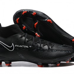 Nike Phantom GT Elite Dynamic Fit FG High-top Black Red Men Soccer Cleats 