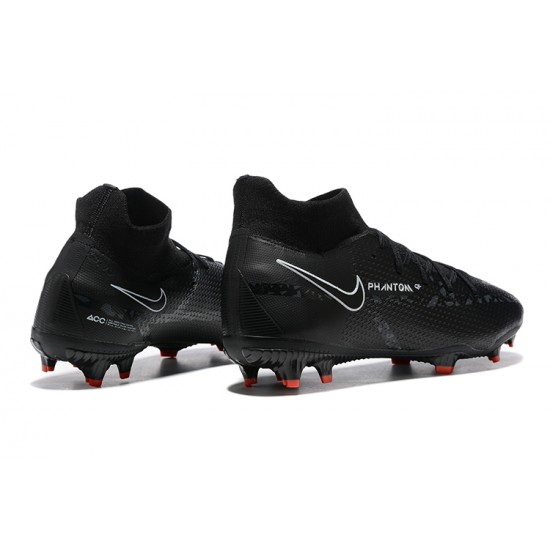 Nike Phantom GT Elite Dynamic Fit FG High-top Black Red Men Soccer Cleats