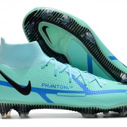 Nike Phantom GT Elite Dynamic Fit FG High-top Turqoise Blue Men Soccer Cleats 