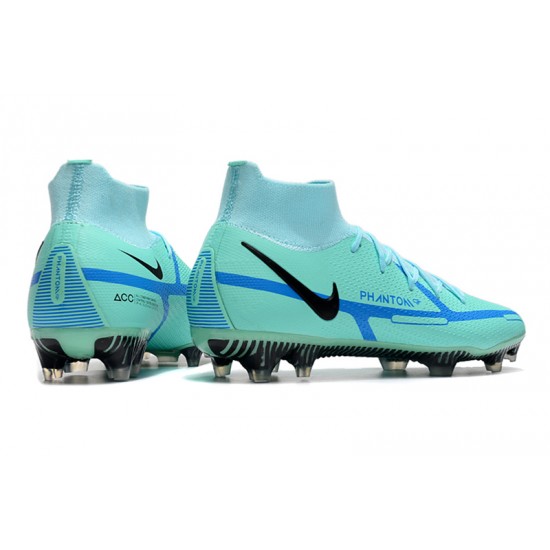 Nike Phantom GT Elite Dynamic Fit FG High-top Turqoise Blue Men Soccer Cleats